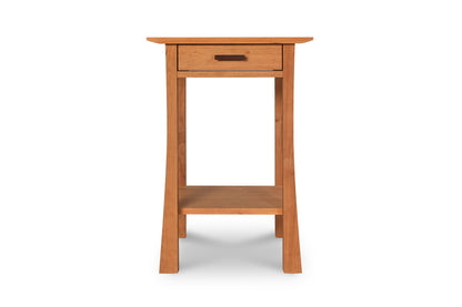 Contemporary Craftsman 1-Drawer Open Shelf Nightstand