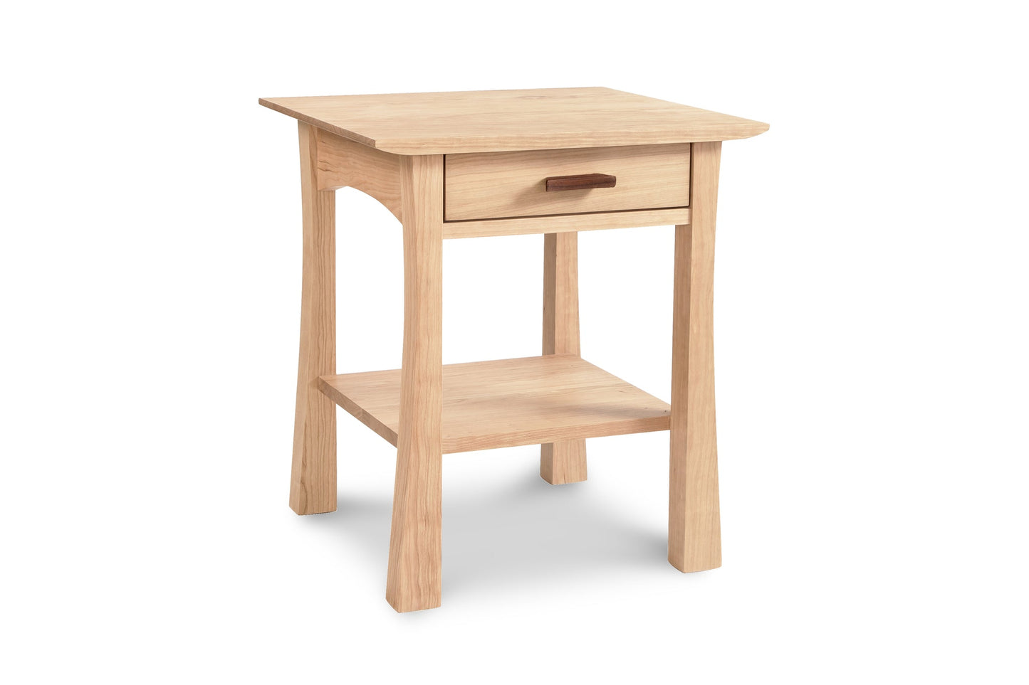 Contemporary Craftsman 1-Drawer Open Shelf Nightstand