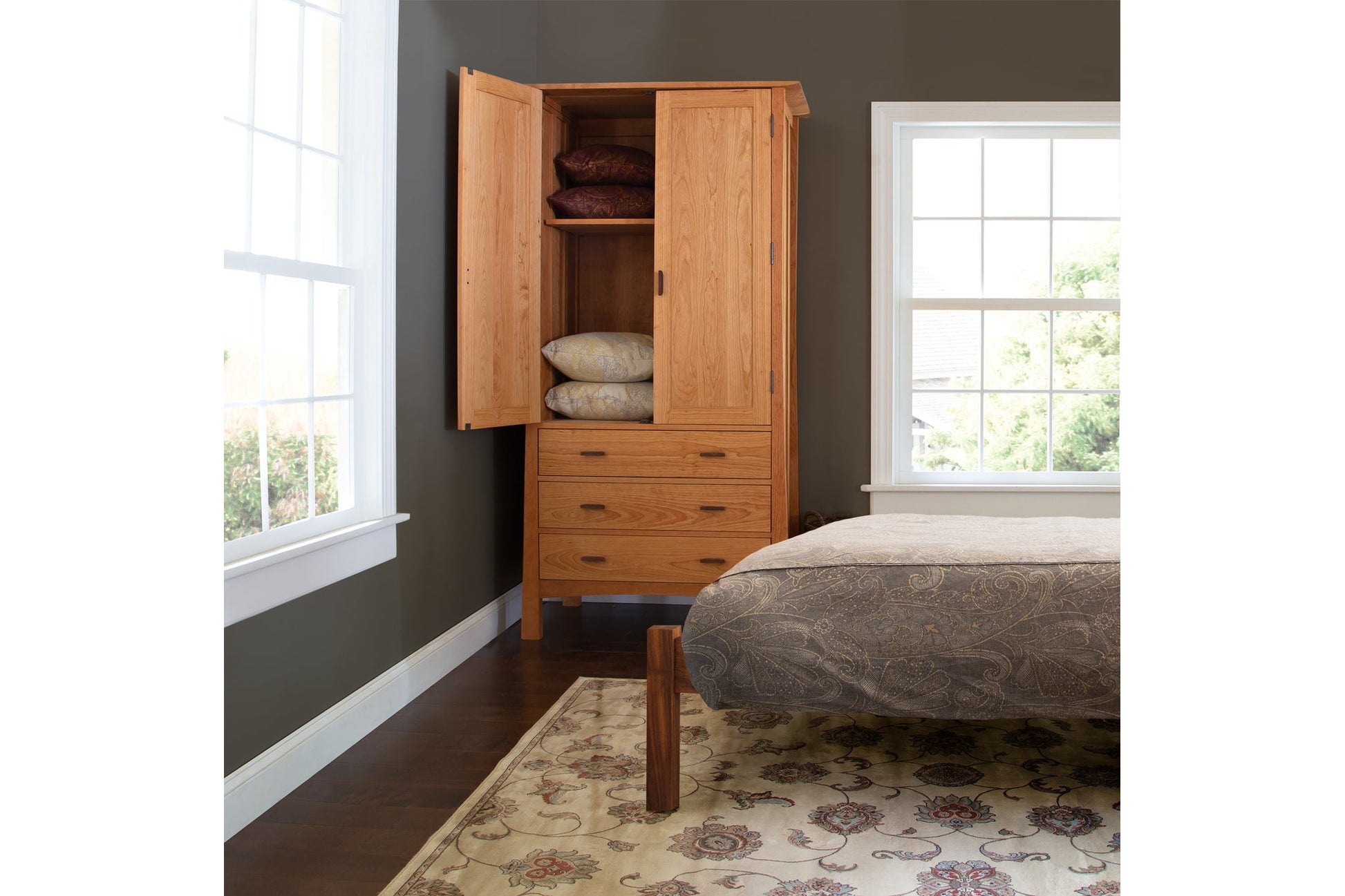 Contemporary Craftsman Tall Armoire