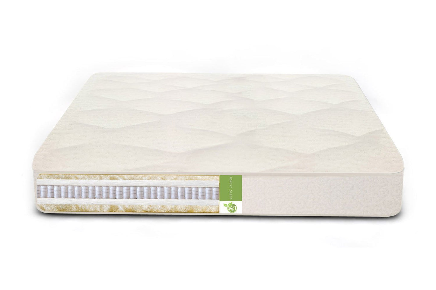 Cozy Nest Micro - Coil Natural Wool and Cotton Mattress w/Vegan PLA Fiber - Comfort Pure