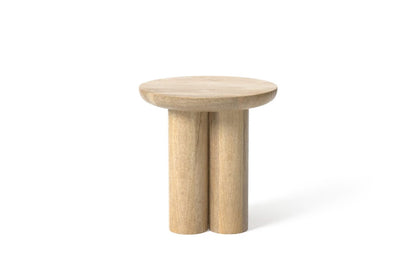 Gaia Round End Table - Natural Finish