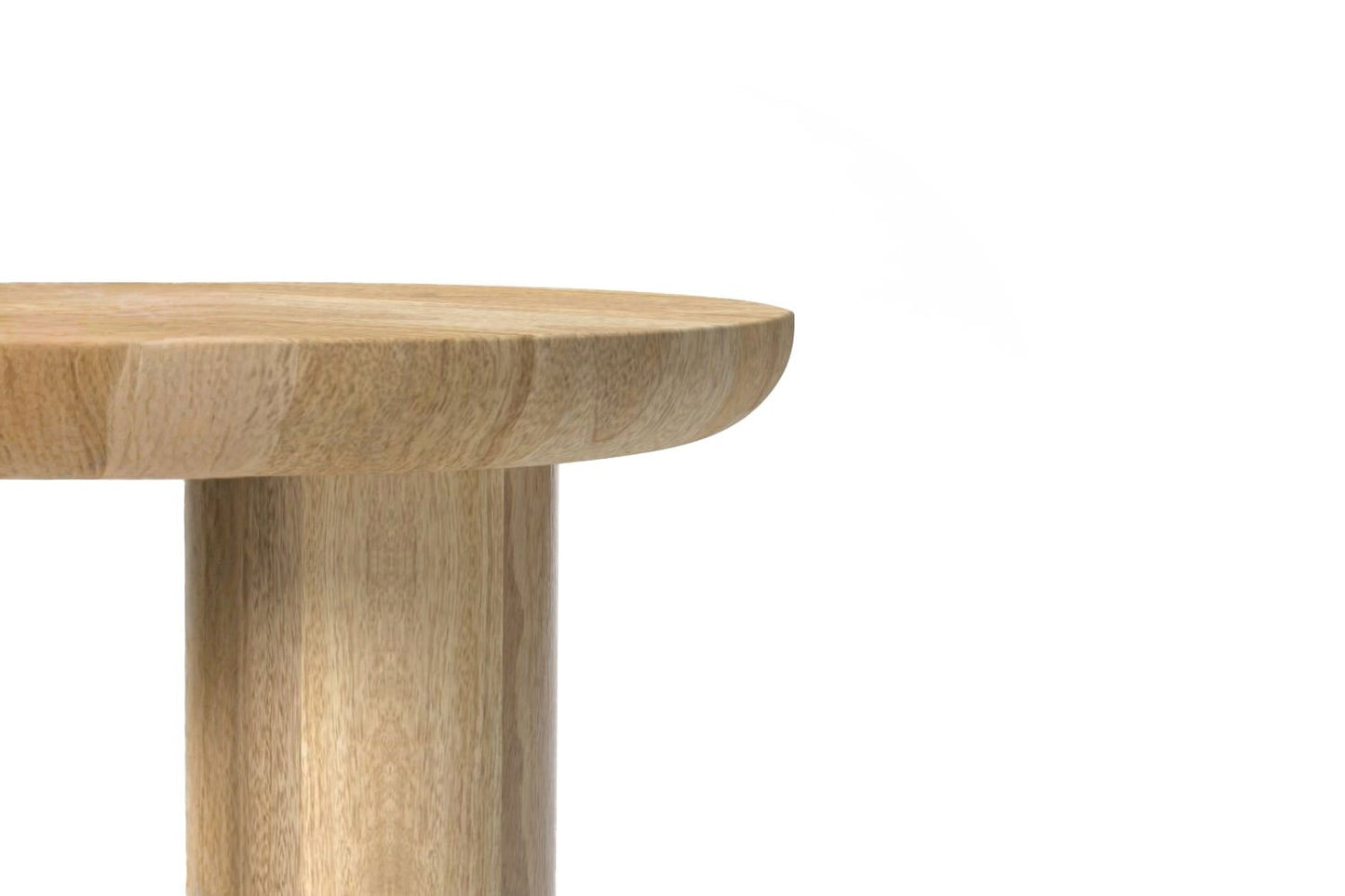 Gaia Round End Table - Natural Finish