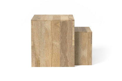 Arch Duo Mango Wood Nesting Tables