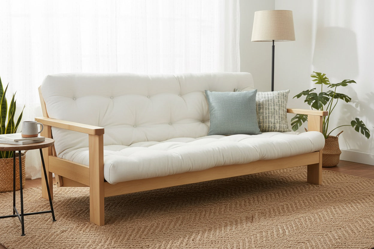 Elk Grove Eco Futon Sofa Bed • Natural