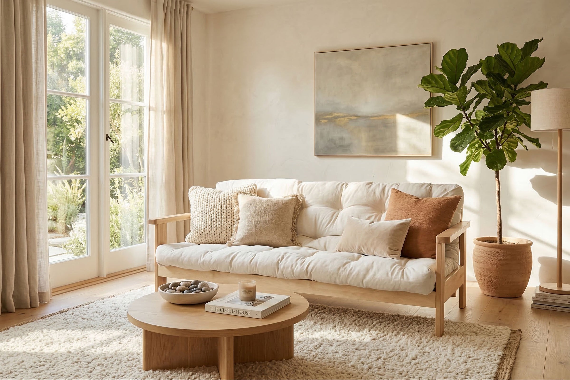 Elk Grove Eco Futon Sofa Bed • Natural