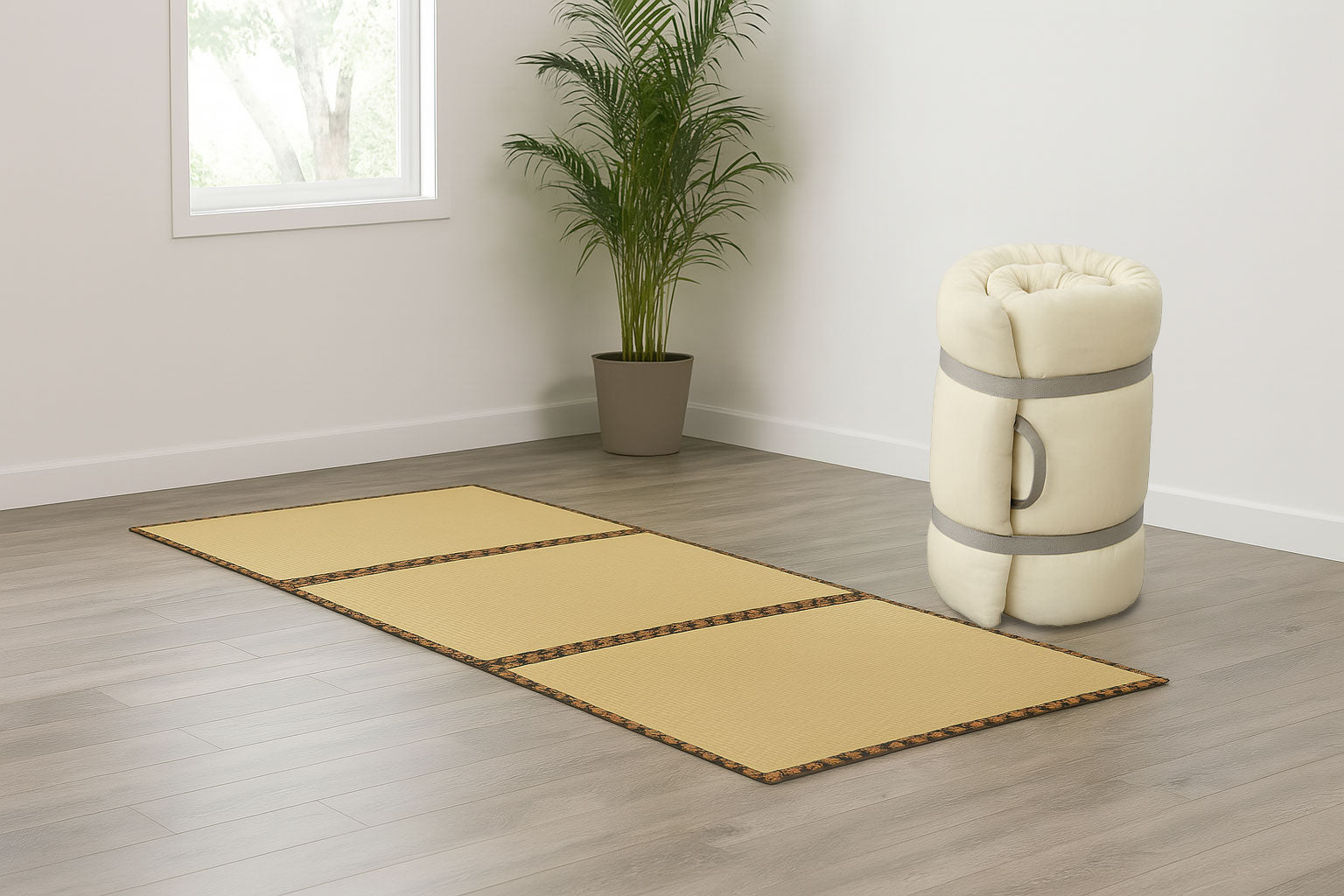 Flip & Roll – Shiki Futon Tatami Mat Bundle for Portable Floor
