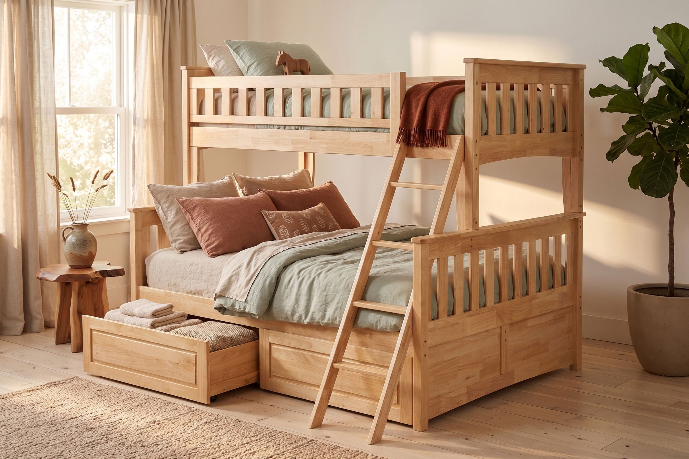 Ginger Bunk Bed • Twin Full • Drawers