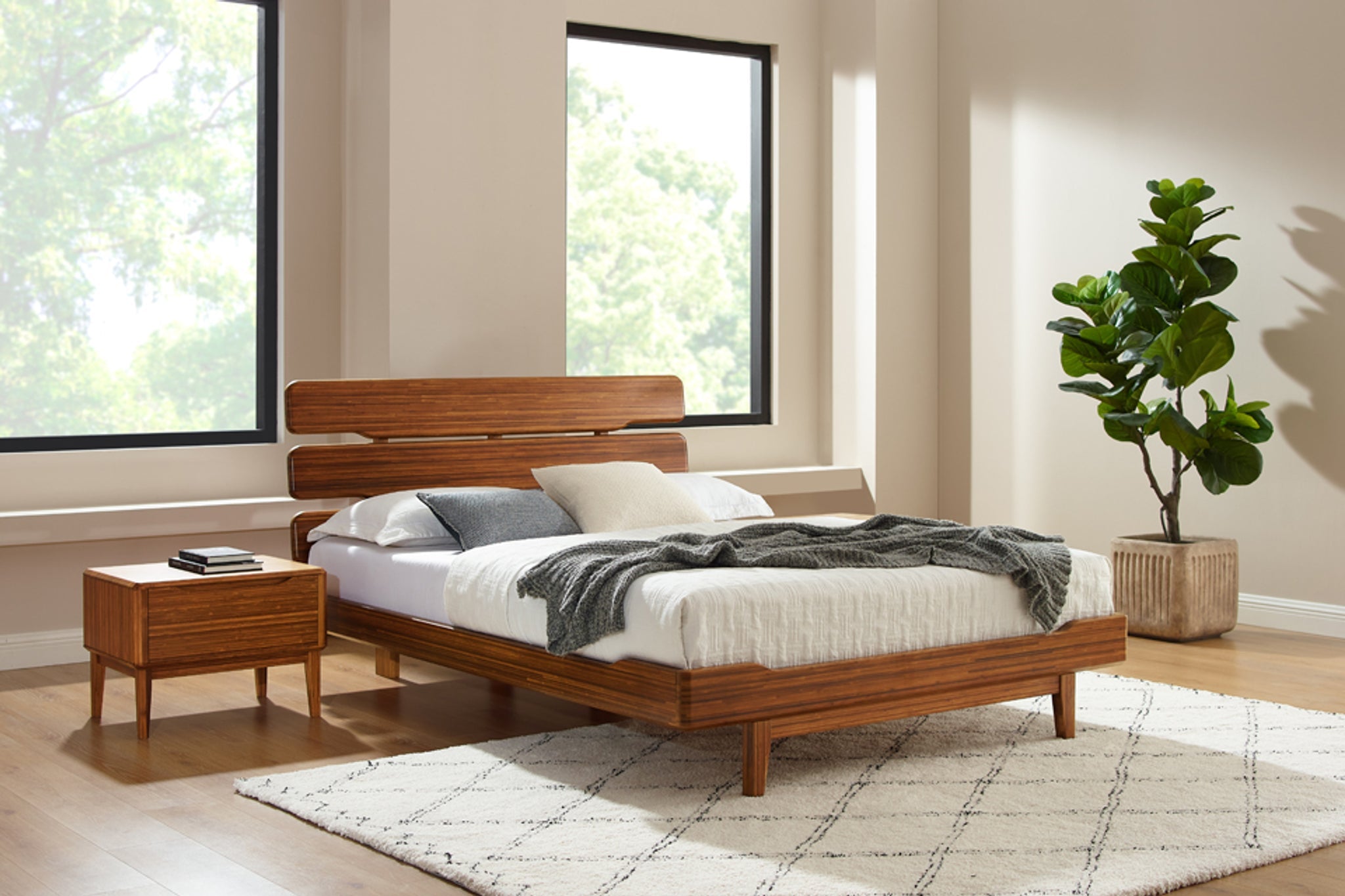 Currant Platform Bed - Sustainable Bamboo – Comfort Pure