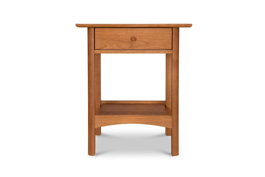 Heartwood Shaker 1-Drawer Open Shelf Nightstand