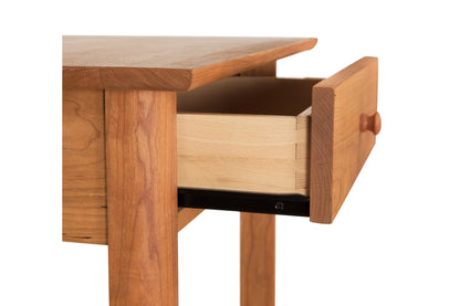 Heartwood Shaker 1-Drawer Open Shelf Nightstand