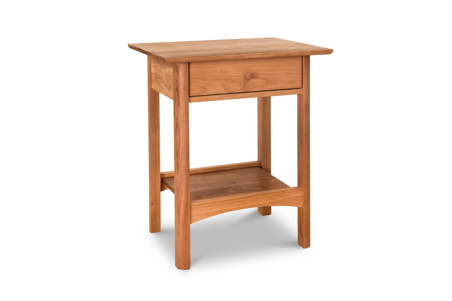 Heartwood Shaker 1-Drawer Open Shelf Nightstand