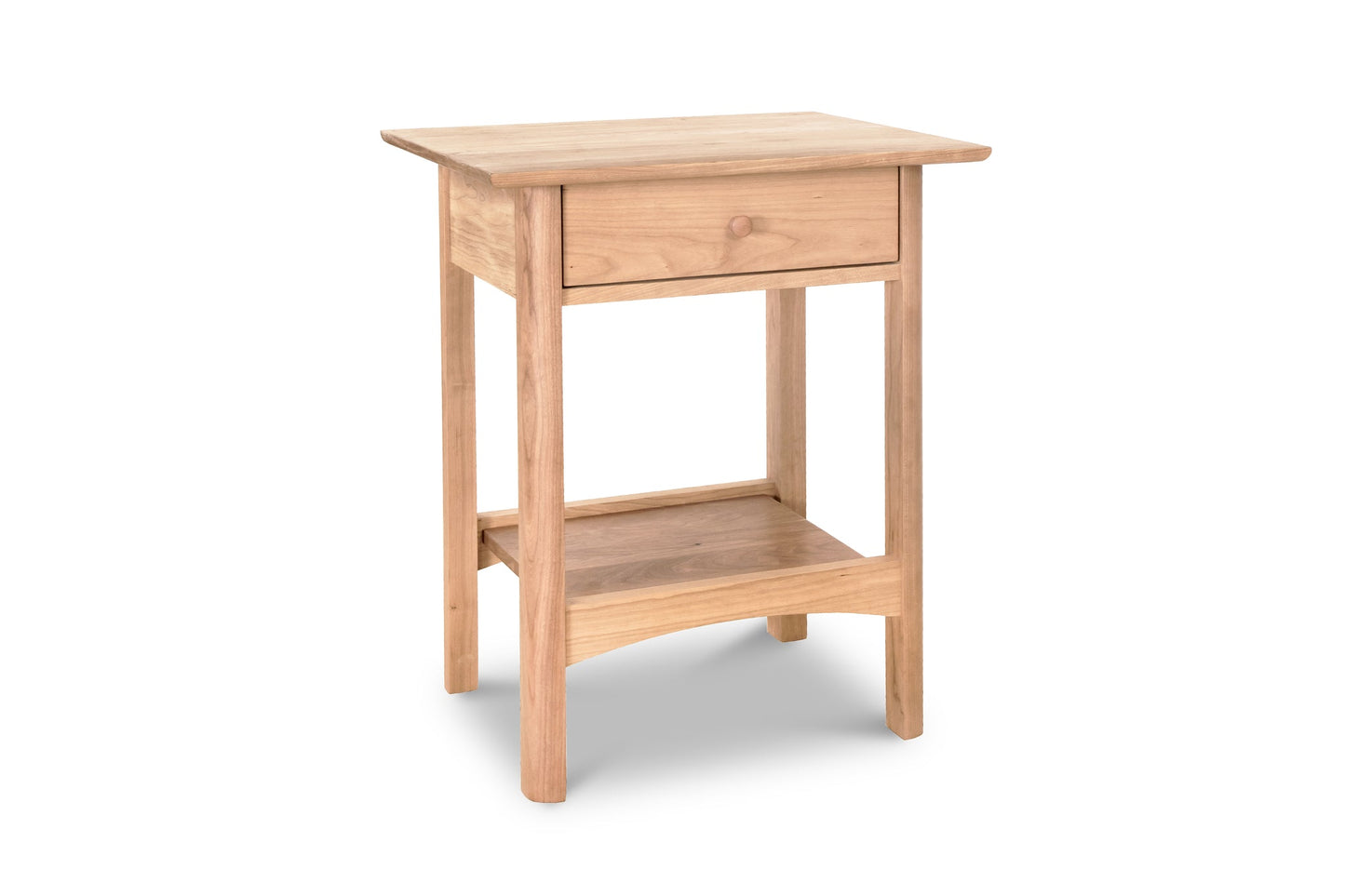 Heartwood Shaker 1-Drawer Open Shelf Nightstand