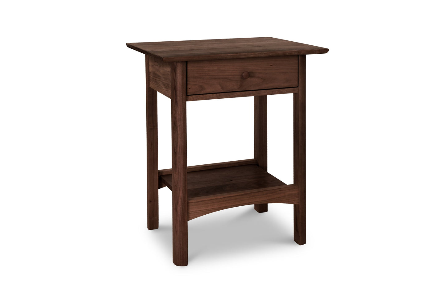 Heartwood Shaker 1-Drawer Open Shelf Nightstand