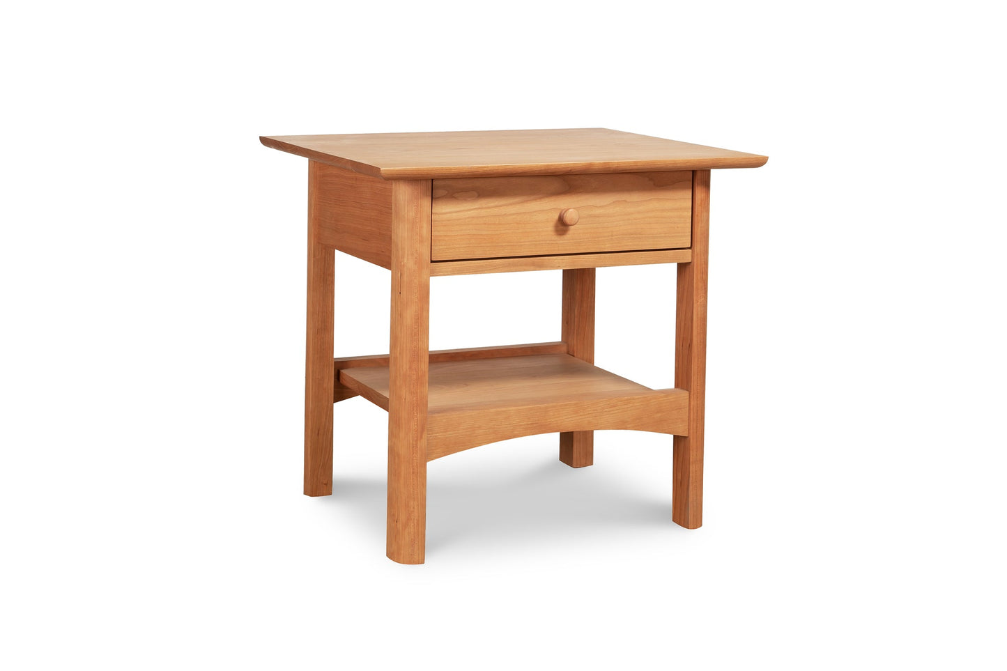 Heartwood Shaker 1-Drawer Open Shelf Nightstand