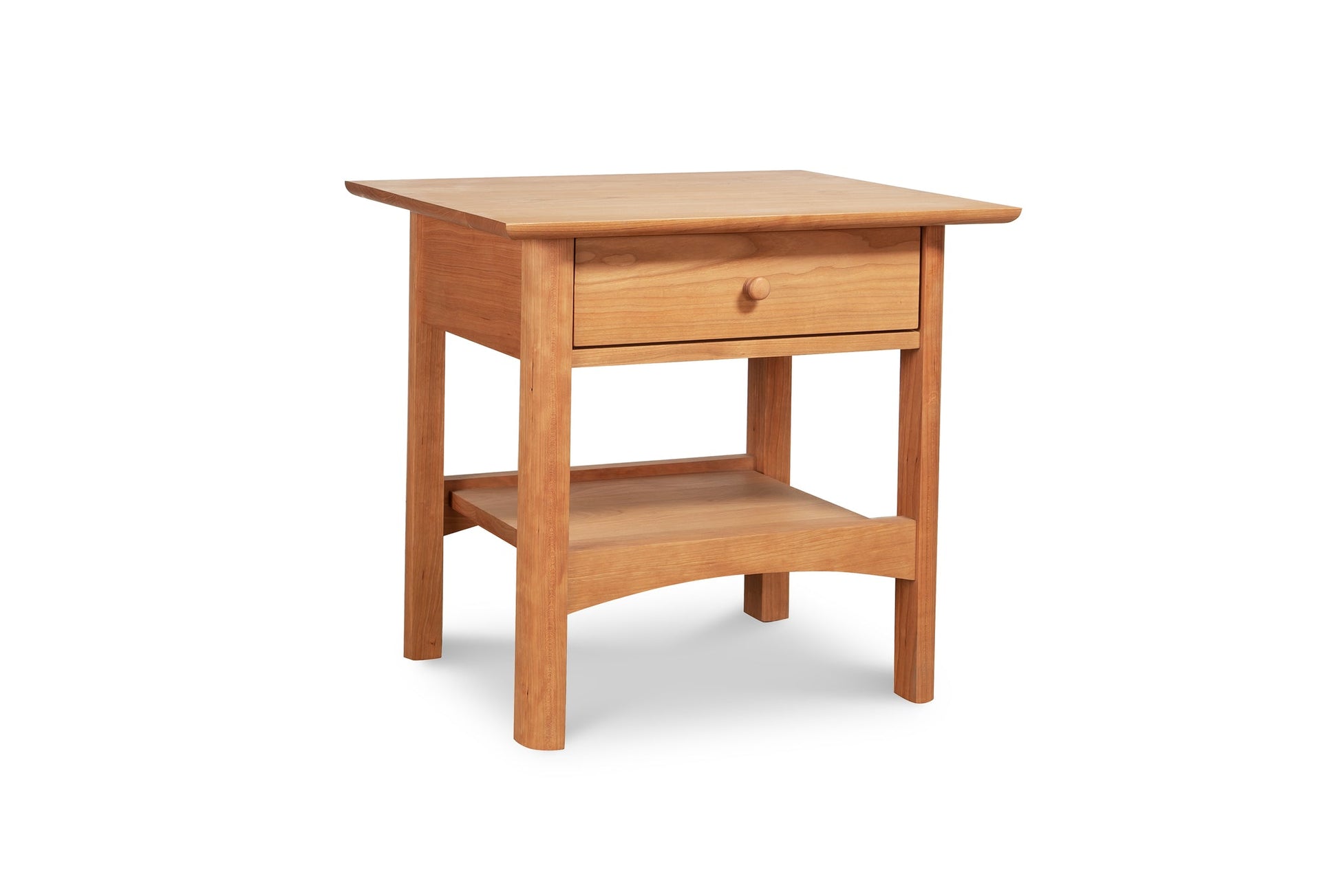 Heartwood Shaker 1-Drawer Open Shelf Nightstand