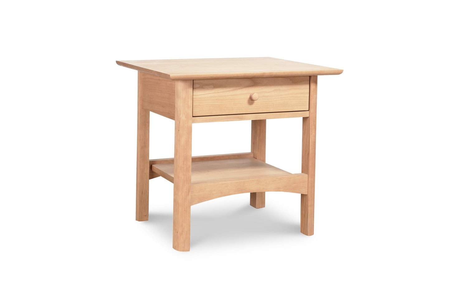 Heartwood Shaker 1-Drawer Open Shelf Nightstand