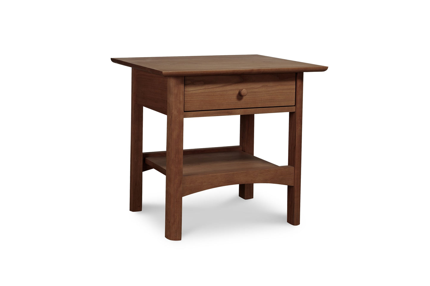 Heartwood Shaker 1-Drawer Open Shelf Nightstand