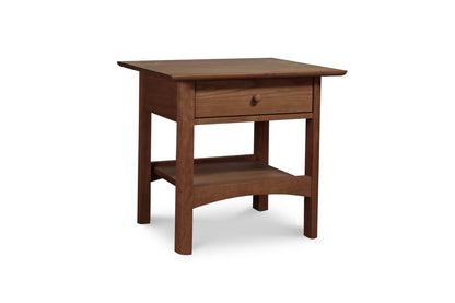 Heartwood Shaker 1-Drawer Open Shelf Nightstand