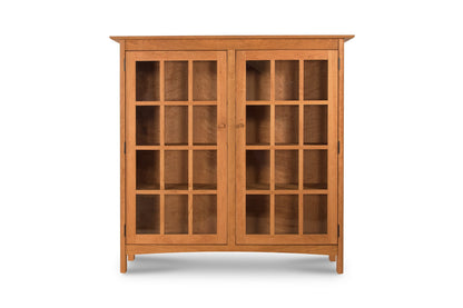 Heartwood Shaker 2-Glass Door Bookcase