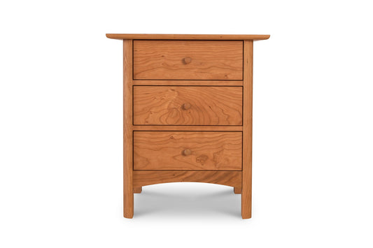 Heartwood Shaker 3-Drawer Nightstand