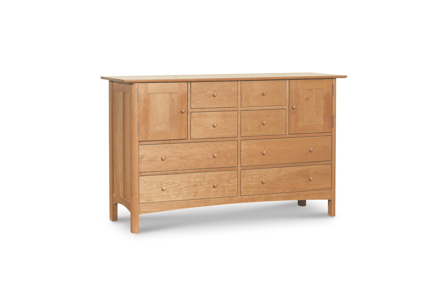 Heartwood Shaker 8-Drawer 2-Door Dresser