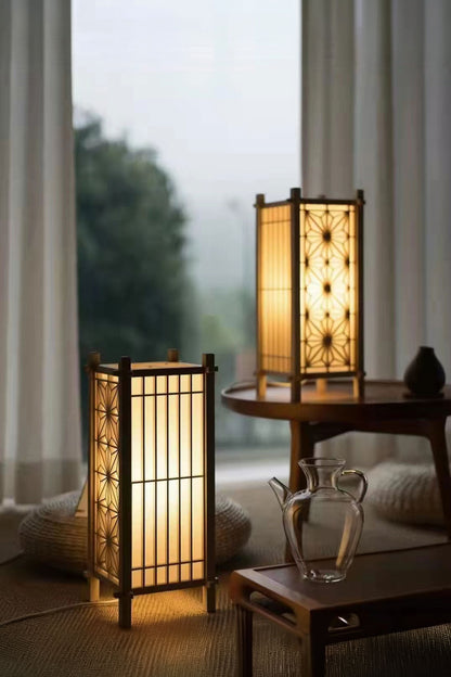 Shoji Kumiko Lamp - Tall