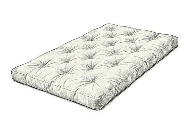 Japanese Futon Mattress Sketch