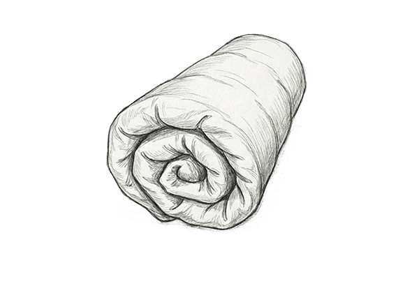 Shiki Futon Mattress Sketch