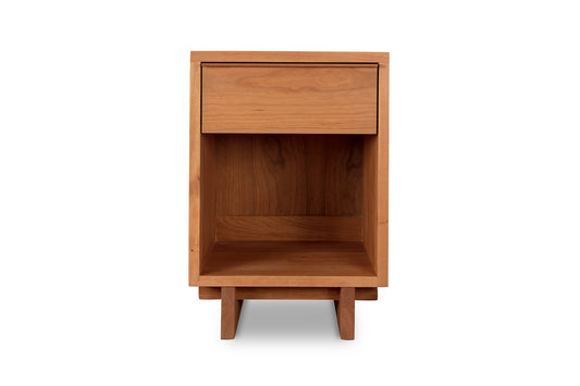 Kipling 1-Drawer Enclosed Shelf Nightstand