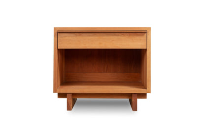 Kipling 1-Drawer Enclosed Shelf Wide Nightstand - Comfort Pure