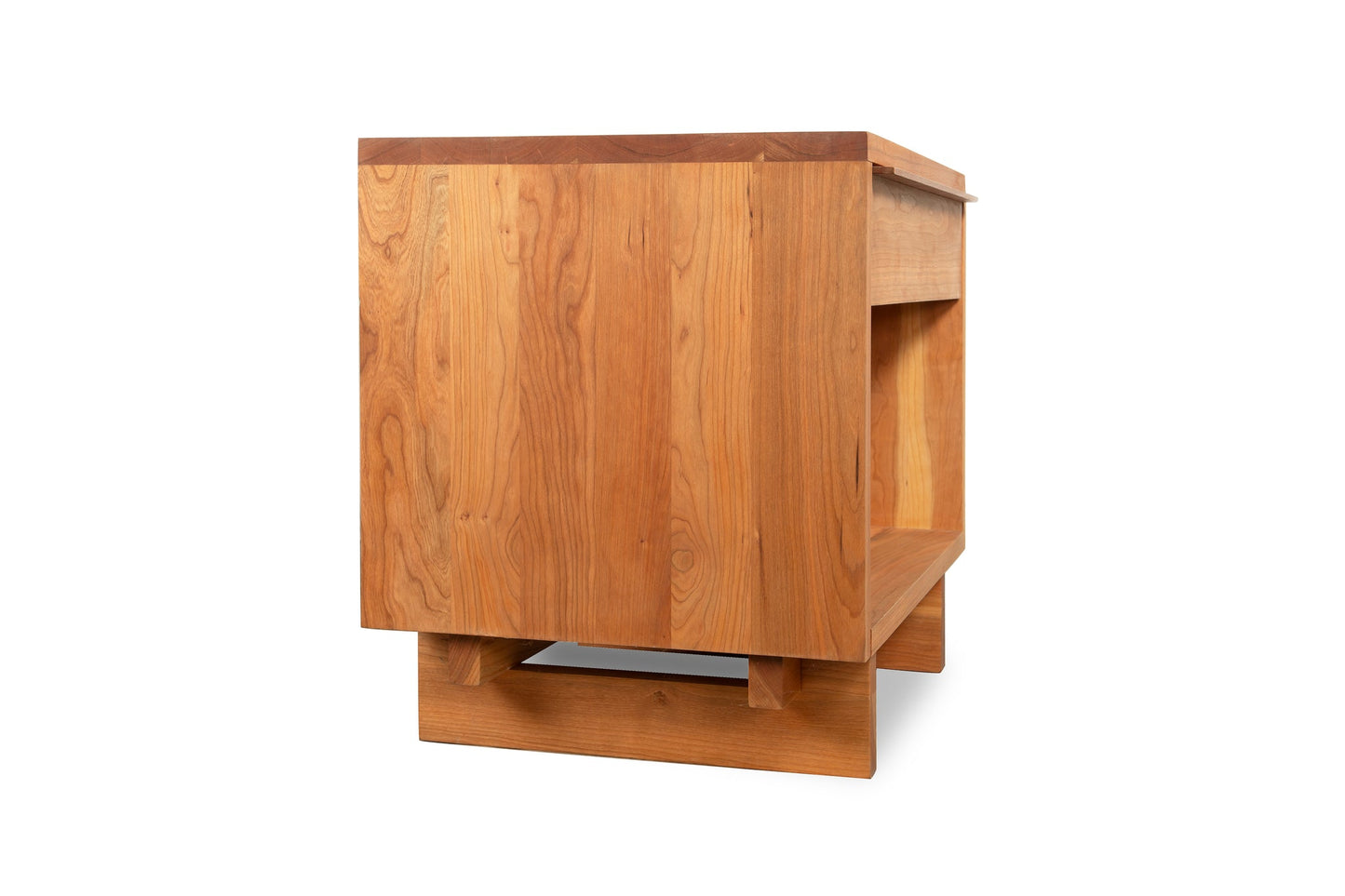 Kipling 1-Drawer Enclosed Shelf Wide Nightstand - Comfort Pure