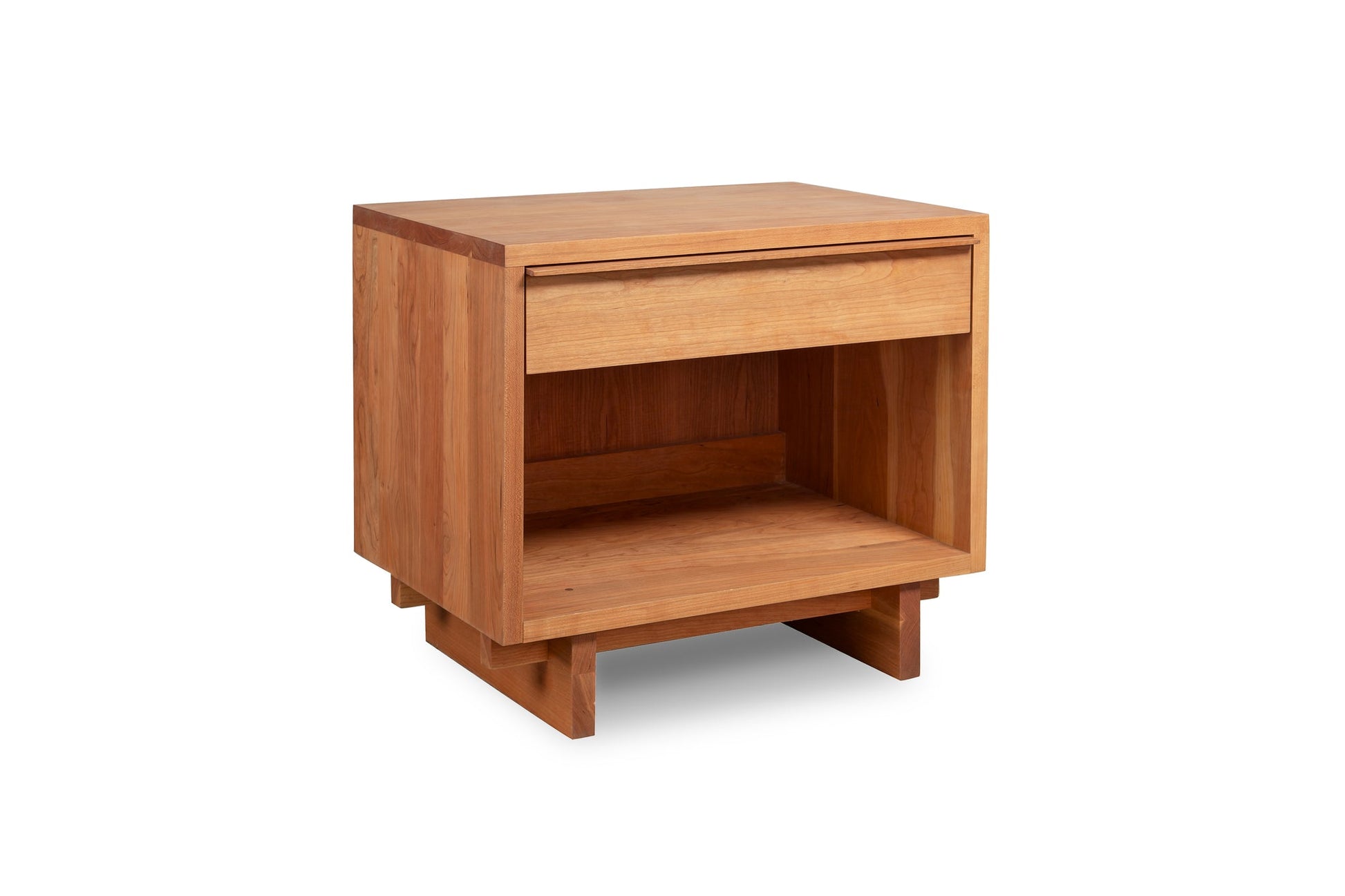 Kipling 1-Drawer Enclosed Shelf Wide Nightstand - Comfort Pure