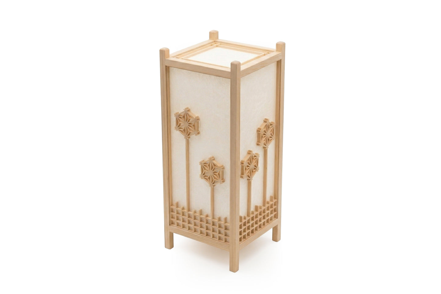 Shoji Kumiko Lamp - Flowers