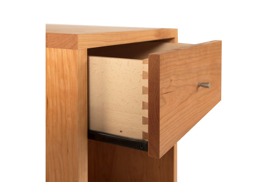 Larssen 1-Drawer Enclosed Shelf Nightstand