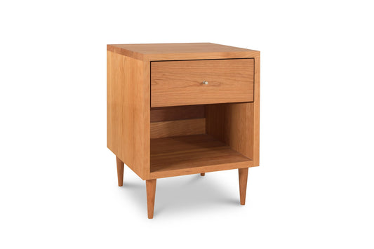 Larssen 1-Drawer Enclosed Shelf Nightstand
