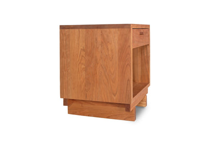 Loft 1-Drawer Enclosed Shelf Nightstand