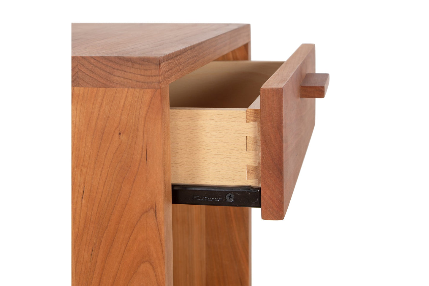 Loft 1-Drawer Enclosed Shelf Nightstand