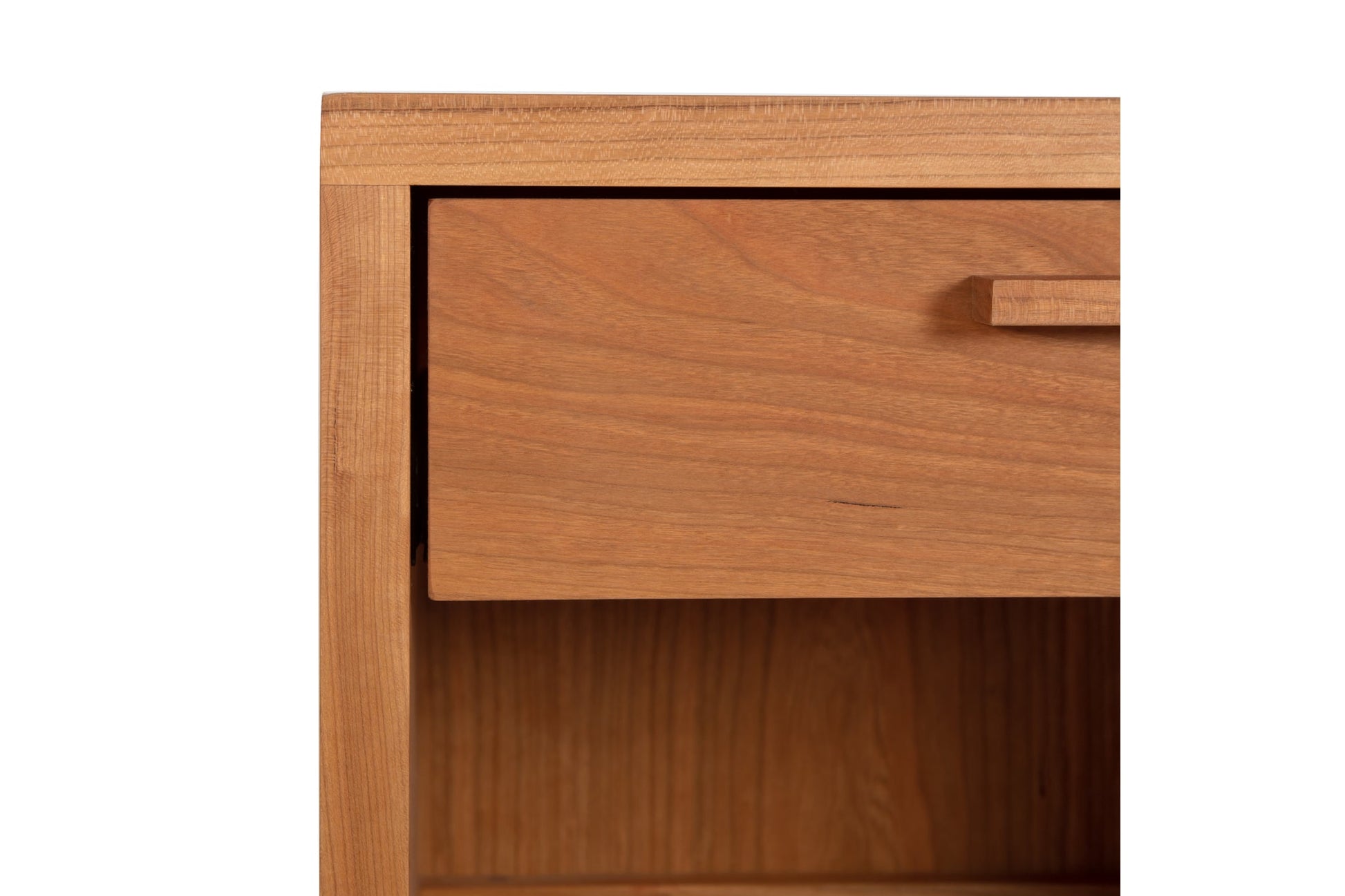 Loft 1-Drawer Enclosed Shelf Nightstand