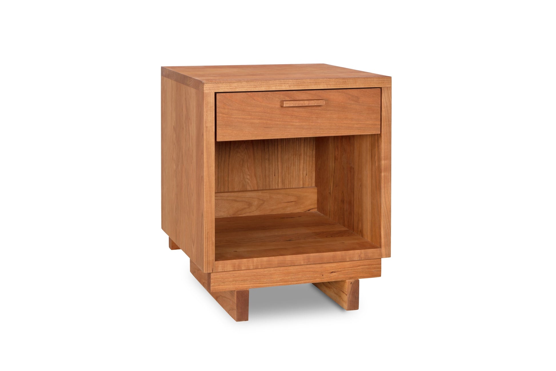 Loft 1-Drawer Enclosed Shelf Nightstand