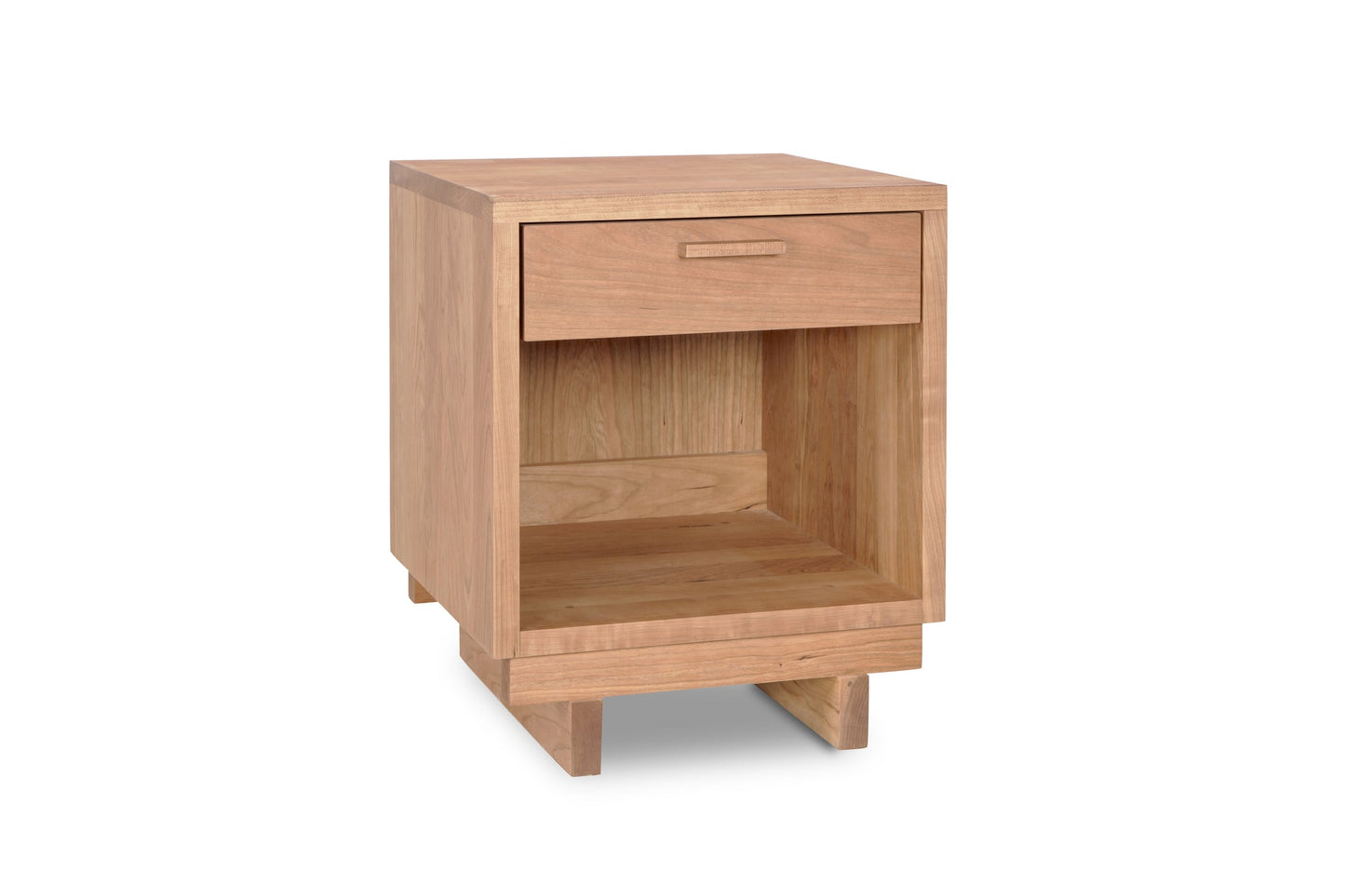 Loft 1-Drawer Enclosed Shelf Nightstand
