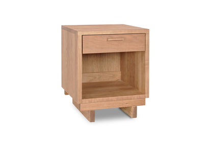 Loft 1-Drawer Enclosed Shelf Nightstand