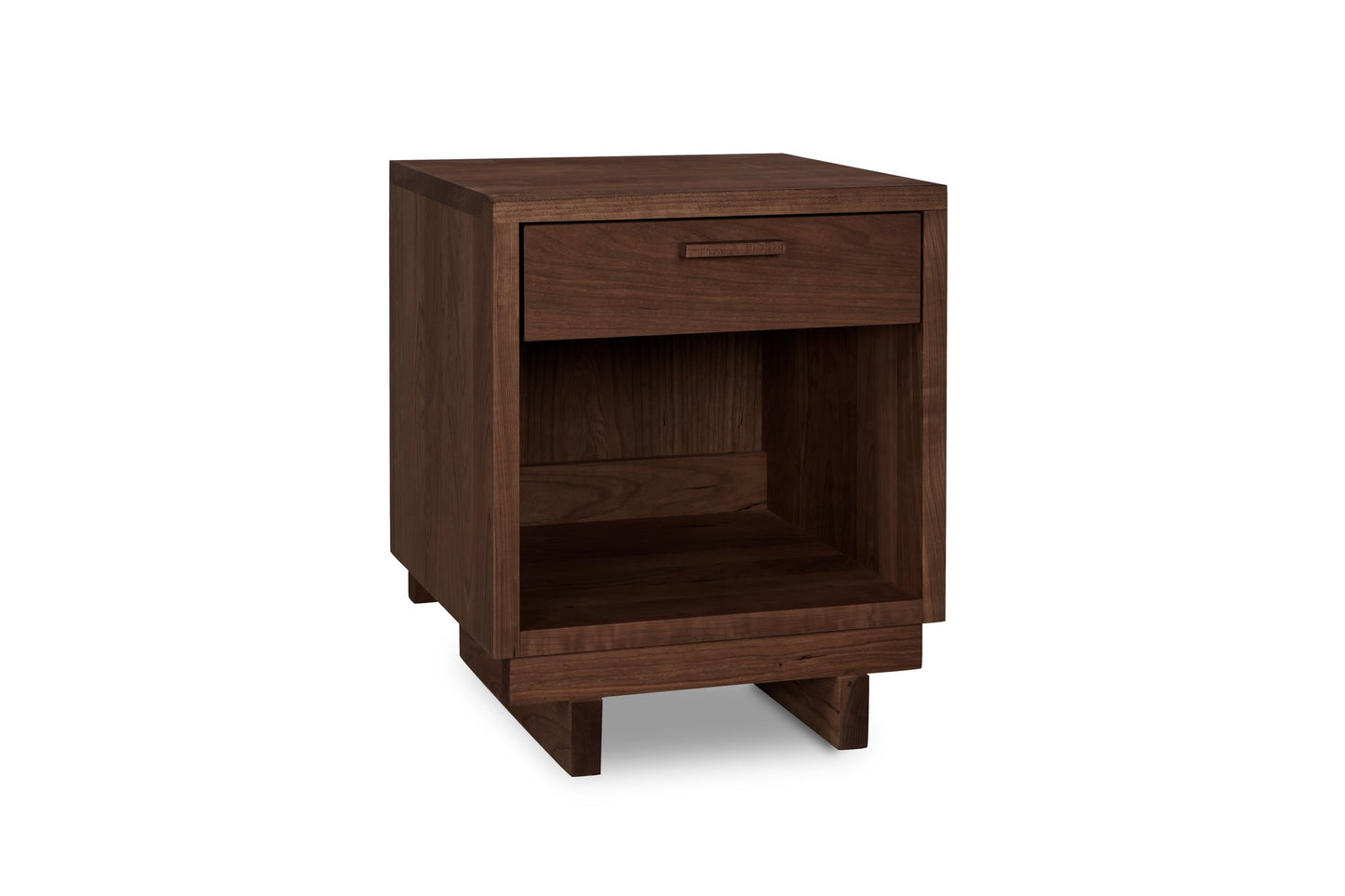 Loft 1-Drawer Enclosed Shelf Nightstand