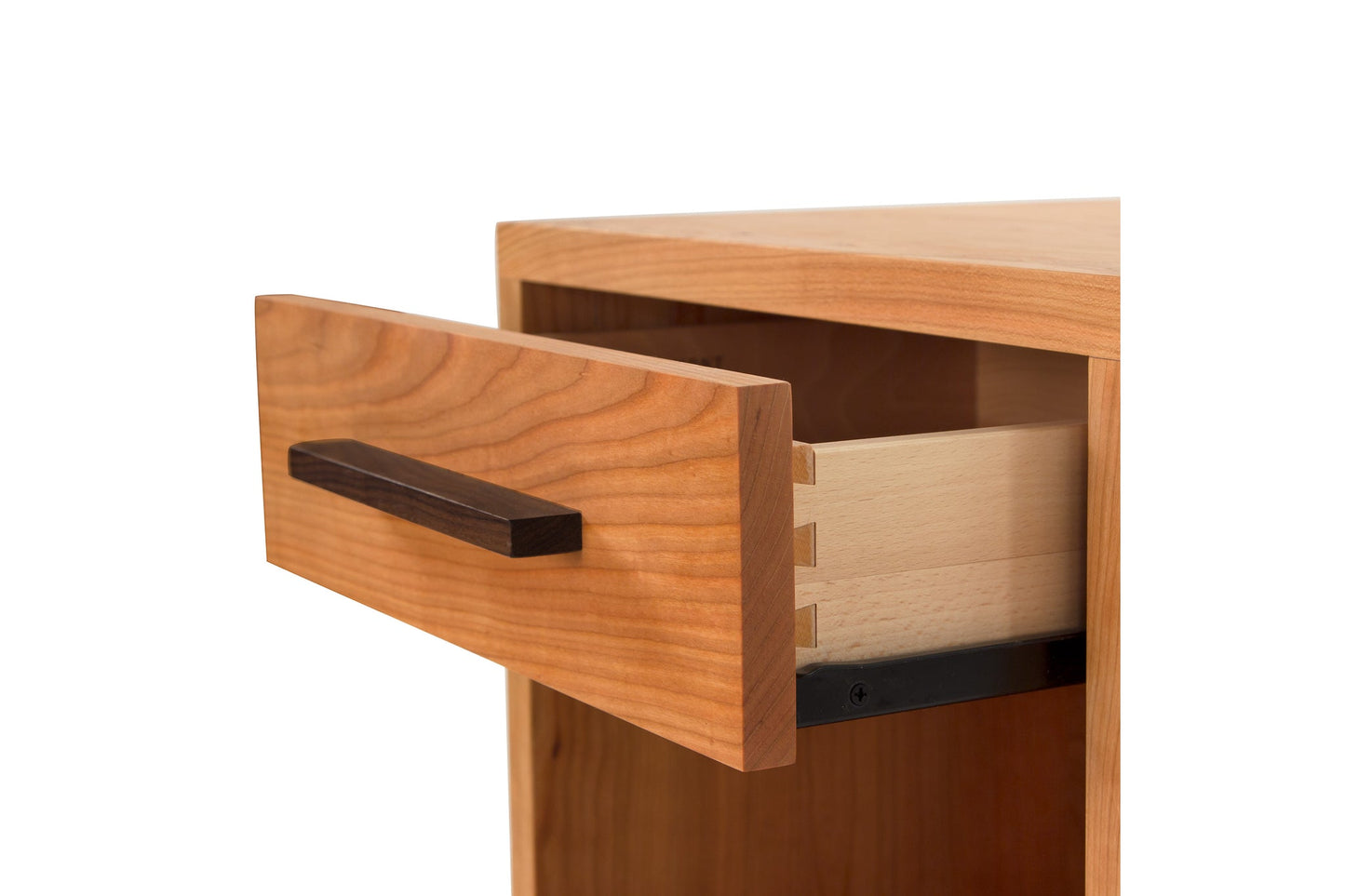 Modern American 1-Drawer Enclosed Shelf Nightstand