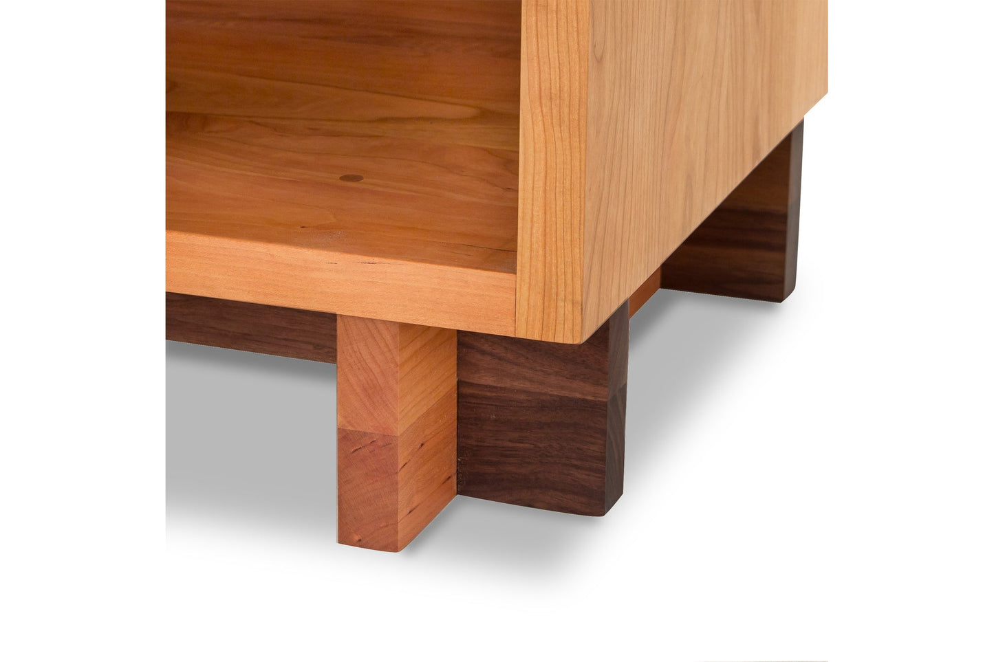 Modern American 1-Drawer Enclosed Shelf Nightstand