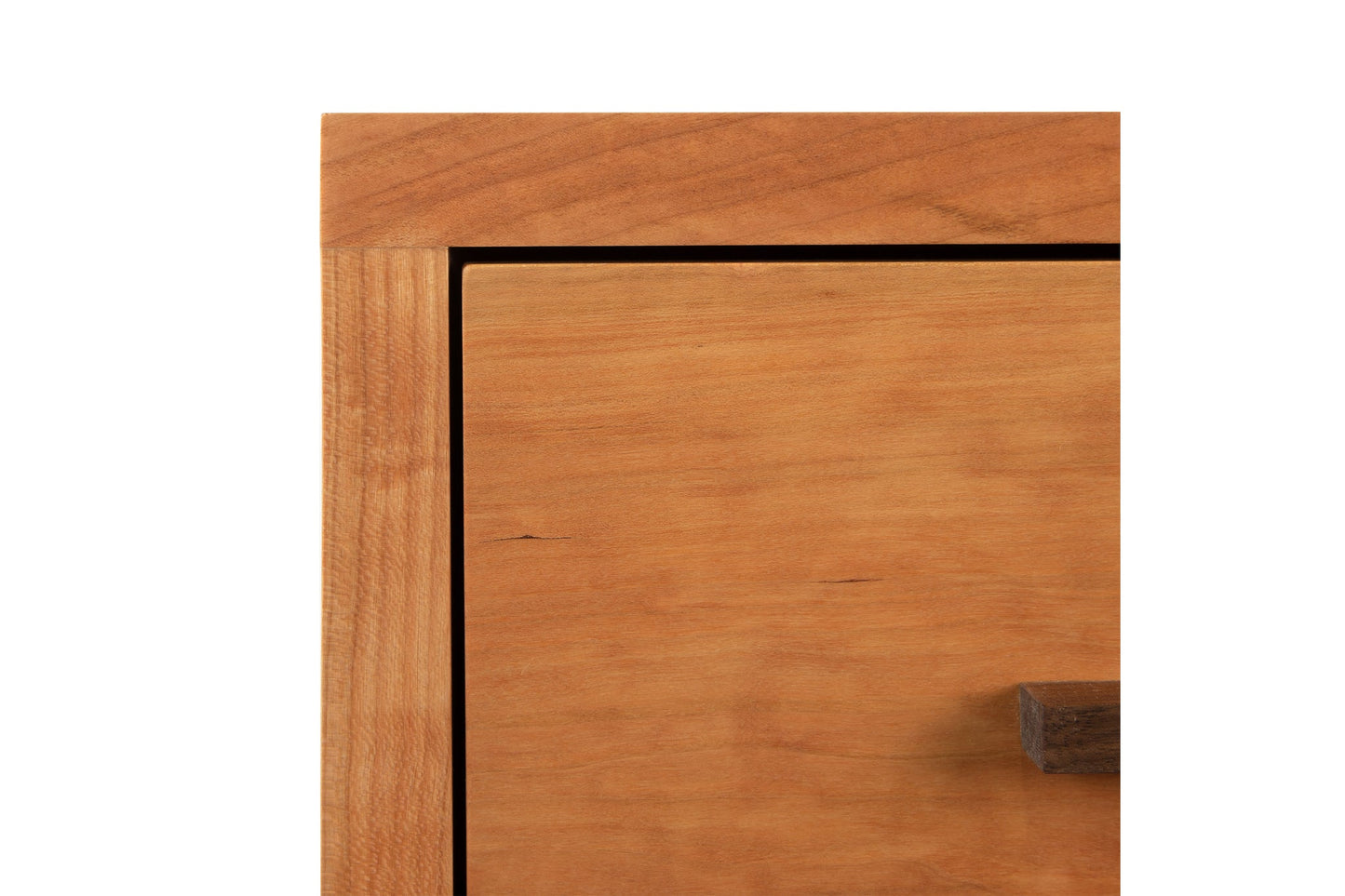 Modern American 1-Drawer Enclosed Shelf Nightstand