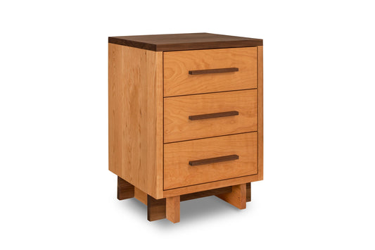 Modern American 3-Drawer Nightstand