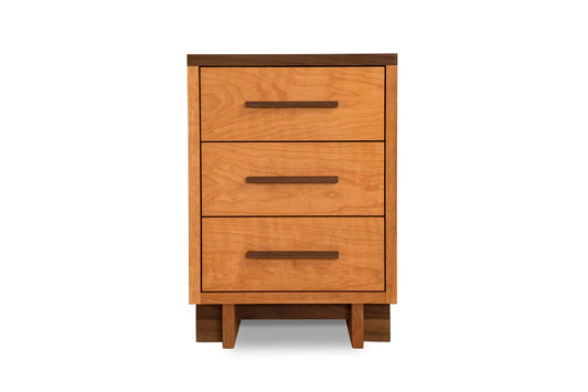 Modern American 3-Drawer Nightstand