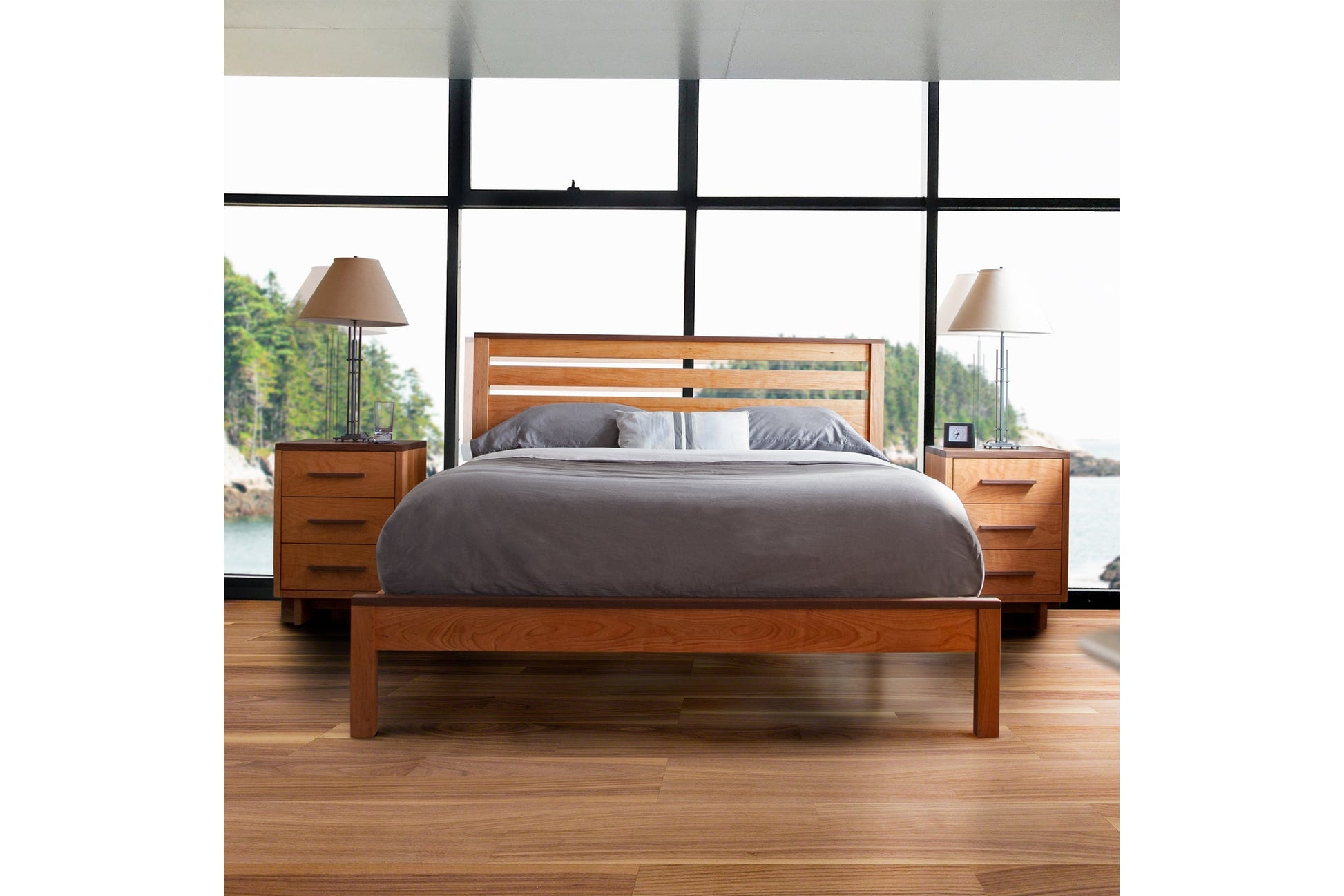 Modern American 3-Drawer Nightstand