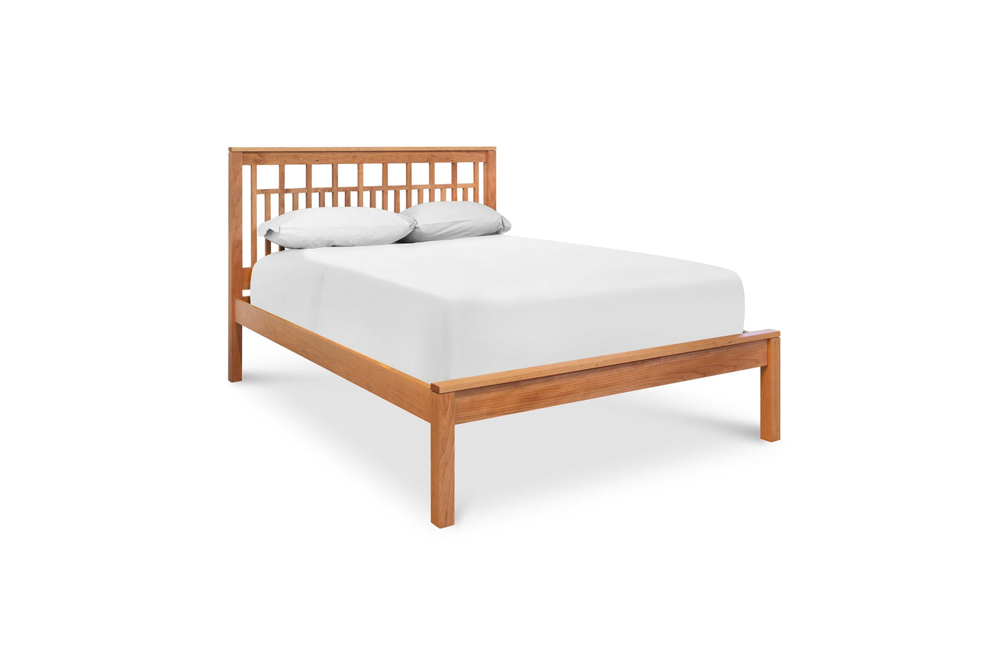 Modern American Trellis Low Footboard Bed