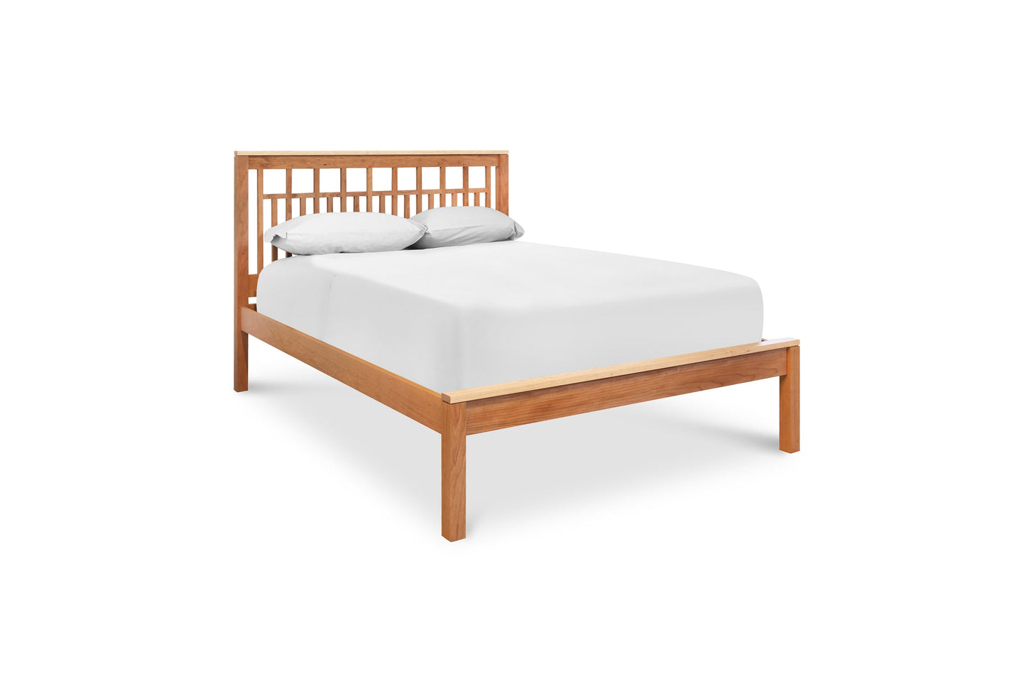 Modern American Trellis Low Footboard Bed